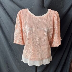 Anthropologie sarah hann Sequin Blouse